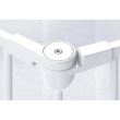 Tarc de siguranta modular cu 3 panouri, metal alb, Noma N94054  