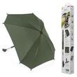 Umbrela parasolar carucior copii, protectie UV 80+, forma patrata 80 cm, reglabila 180°, prindere universala anti-alunecare, verde, Reer ShineSafe 84283 
