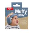 Casti antifonice pentru bebelusi si copii pana la 4 ani, ofera protectie auditiva, SNR 24, ALPINE Muffy Denim Blue, ALP20159