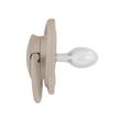 Set 2 suzete nip Butterfly cu tetina ortodontica din silicon, forma simetrica, fara BPA, cu inel pentru prindere usoara, 0-6 luni, nip Butterfly 31050 