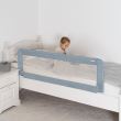Bariera protectie anticadere pat copii, lungime 150 cm, albastru-gri, Reer Sleep'n Keep XL 45111