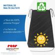 Copertina solara carucior copii, protectie UV UPF 80+, parasolar universal reglabil, protectie vant si ploaie usoara, prindere elastica universala, montare rapida, negru, Reer ShineSafe 84291