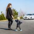 Ham de siguranta si mers pentru bebelusi, reglabil, cu frau de ghidare detasabil, Reer Travelkid Go 53132