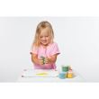 Set Plastilina organica, pentru copii, 2 ani+, la tub, 4 culori, moale, nelipicioasa, usor de modelat, Grunspecht 680-00