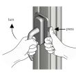 Siguranta pentru usi de balcon si ferestre, fara gaurire sau lipire, alba, Reer WinLock 70010