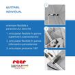 Umbrela parasolar carucior copii, protectie UV 80+, forma patrata 80 cm, reglabila 180°, prindere universala anti-alunecare, gri melange, Reer ShineSafe 84271 
