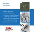 Umbrela parasolar carucior copii, protectie UV 80+, forma patrata 80 cm, reglabila 180°, prindere universala anti-alunecare, verde, Reer ShineSafe 84283 