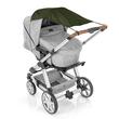 Copertina solara carucior copii, protectie UV UPF 80+, parasolar universal reglabil, protectie vant si ploaie usoara, prindere elastica universala, montare rapida, verde, Reer ShineSafe 84313