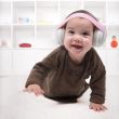Casti antifonice pentru bebelusi, ofera protectie auditiva, SNR 23, roz, ALPINE Muffy Baby Pink ALP24951