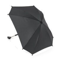 Umbrela parasolar carucior copii, protectie UV 80+, forma patrata 80 cm, reglabila 180°, prindere universala anti-alunecare, negru, Reer ShineSafe 84261 