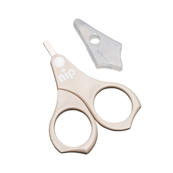 Forfecuta unghii bebelusi cu varf rotunjit si capac de protectie, otel inoxidabil, 0+ luni, Nip 37076