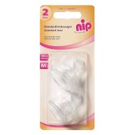 Set 2 tetine ortodontice din silicon moale, forma anatomica, anti-colici, pentru biberoane standard, debit mediu (M), marimea 2 (6+ luni), nip 33007